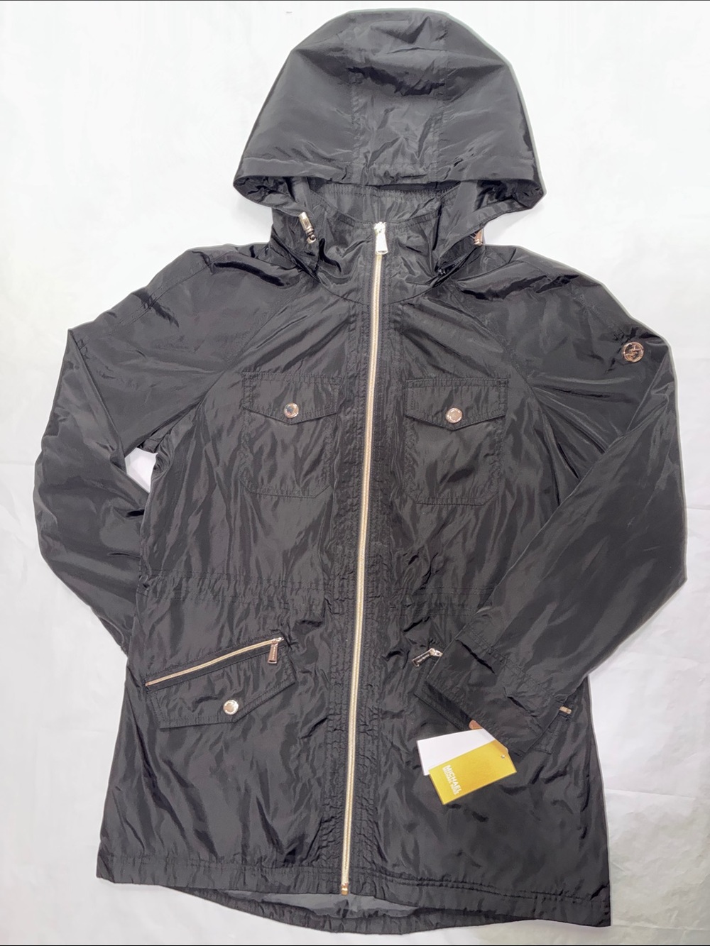 Michael Kors Lightweight Hooded Jacket - Black